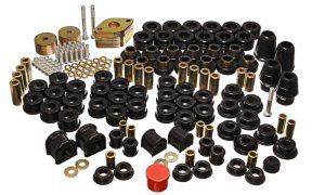 Jeep Wrangler Unlimited Suspension Bushing Kit - Front + Rear - Energy Suspension - Hyper-Flex Master Set - Black - `07-`11